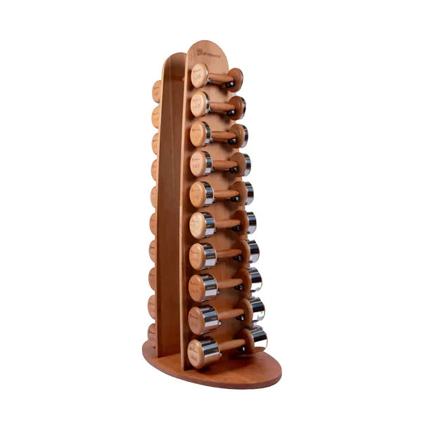 Set De Mancuernas De Madera Unifitness