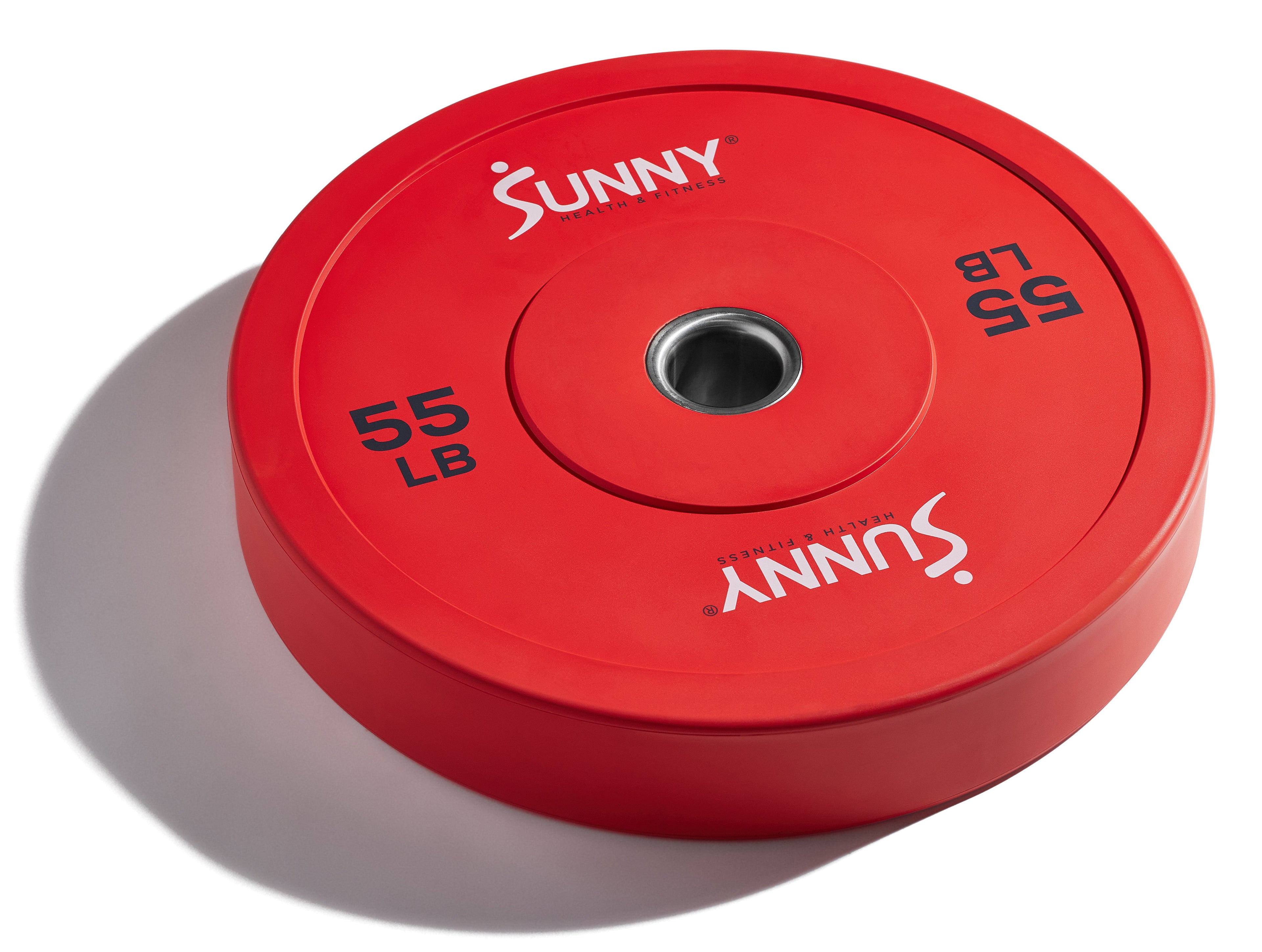 Disco de peso olímpico de goma 55 LB Sunny Health & Fitness