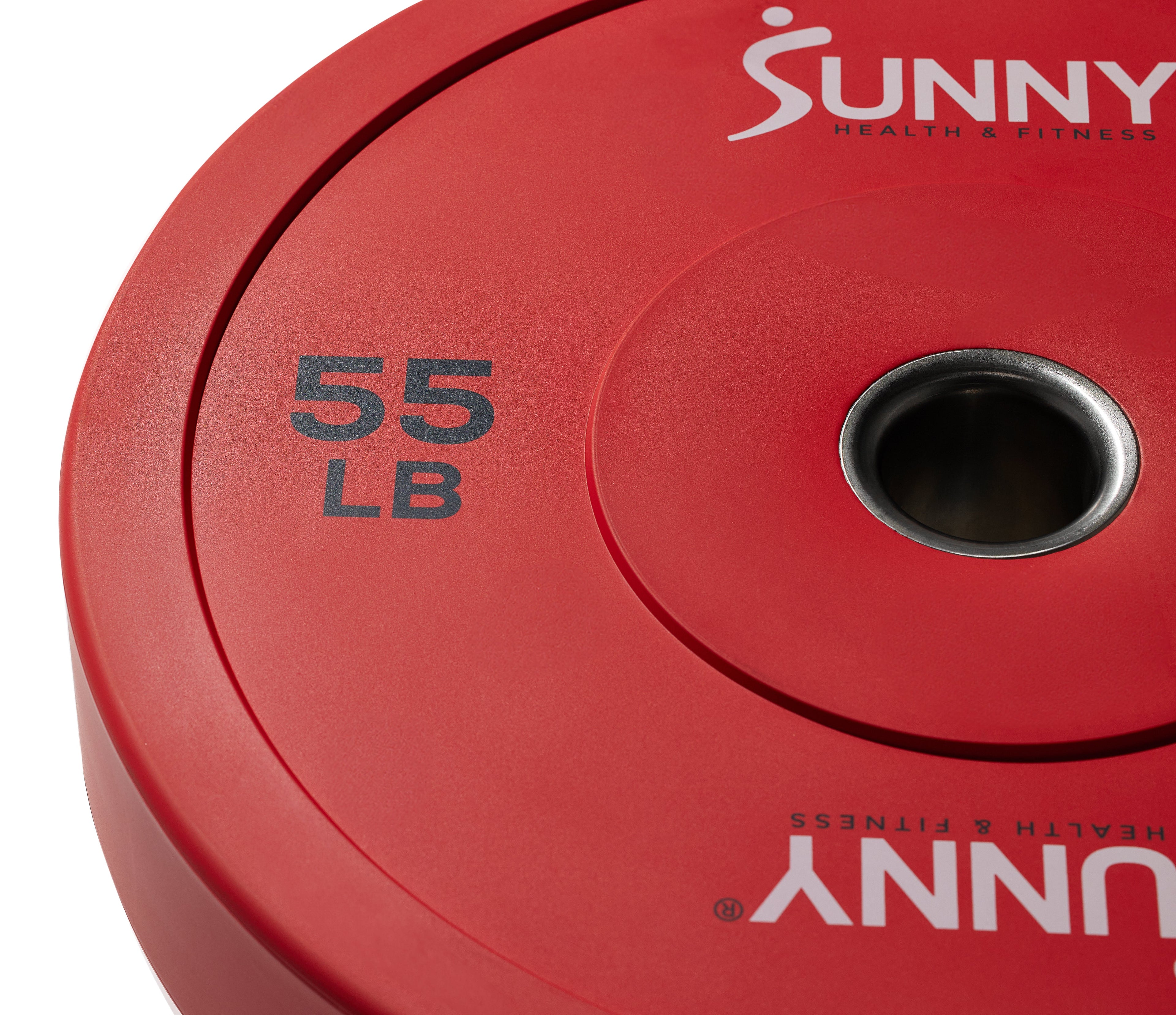 Disco de peso olímpico de goma 55 LB Sunny Health & Fitness