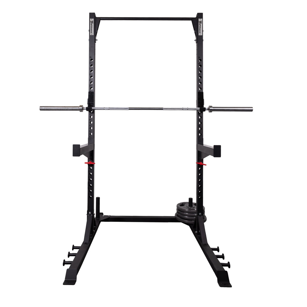 Kit De Rack De Entrenamiento Unifitness Barra+ Discos+ Banco